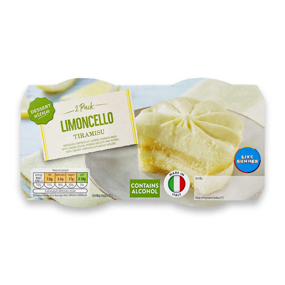 Dessert Menu 2 Limoncello Tiramisu 200g (2x100g)